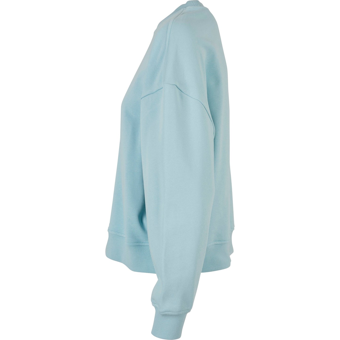 Build Your Brand Women's Oversized Crew Neck Sweatshirt Cozy Casual Top
