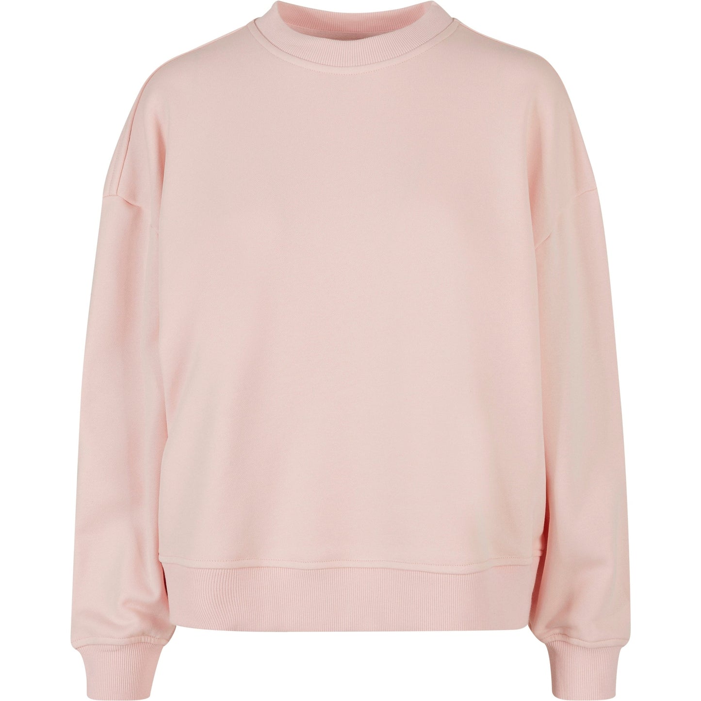 Build Your Brand Women's Oversized Crew Neck Sweatshirt Cozy Casual Top