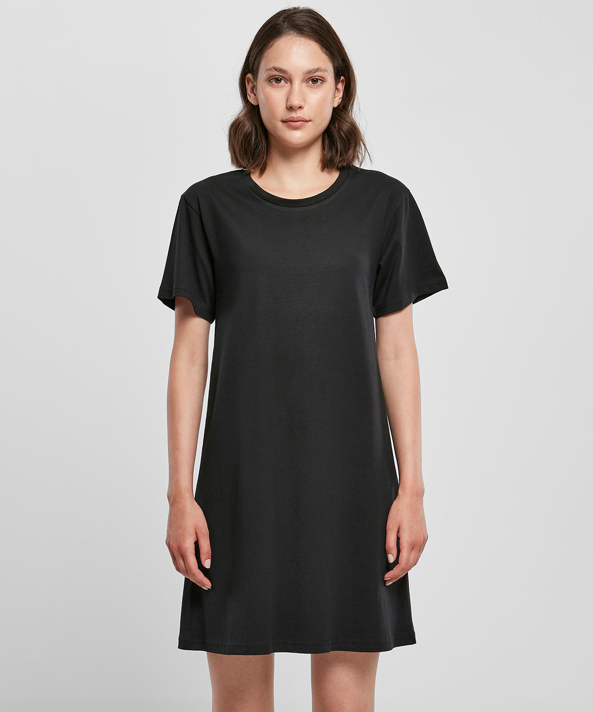 Build Your Brand Women's A-Line Tee Dress Loose Fit Cotton Mini Dress