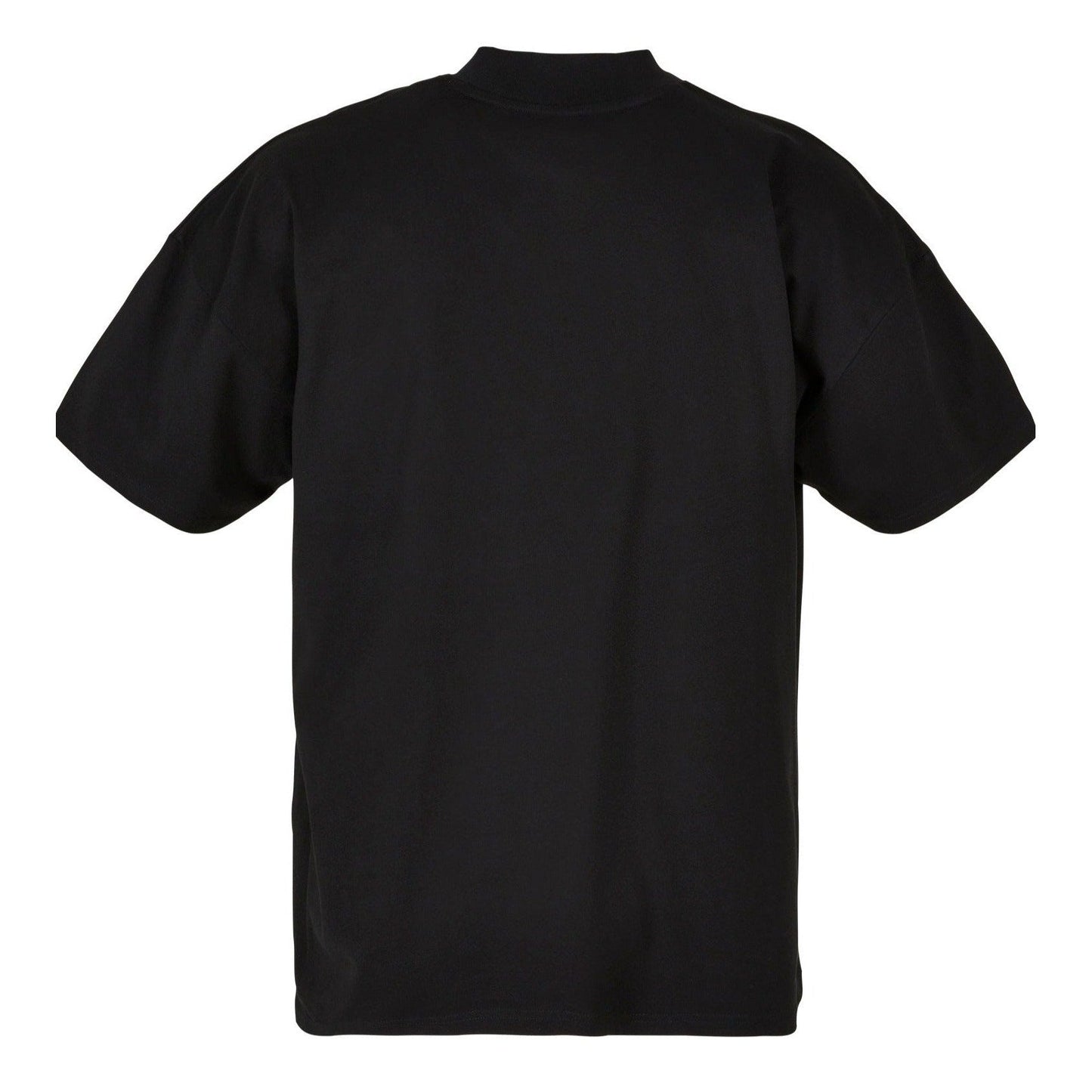 Build Your Brand Oversized Mock Neck Tee 100% Cotton High Neck Men's Shirt