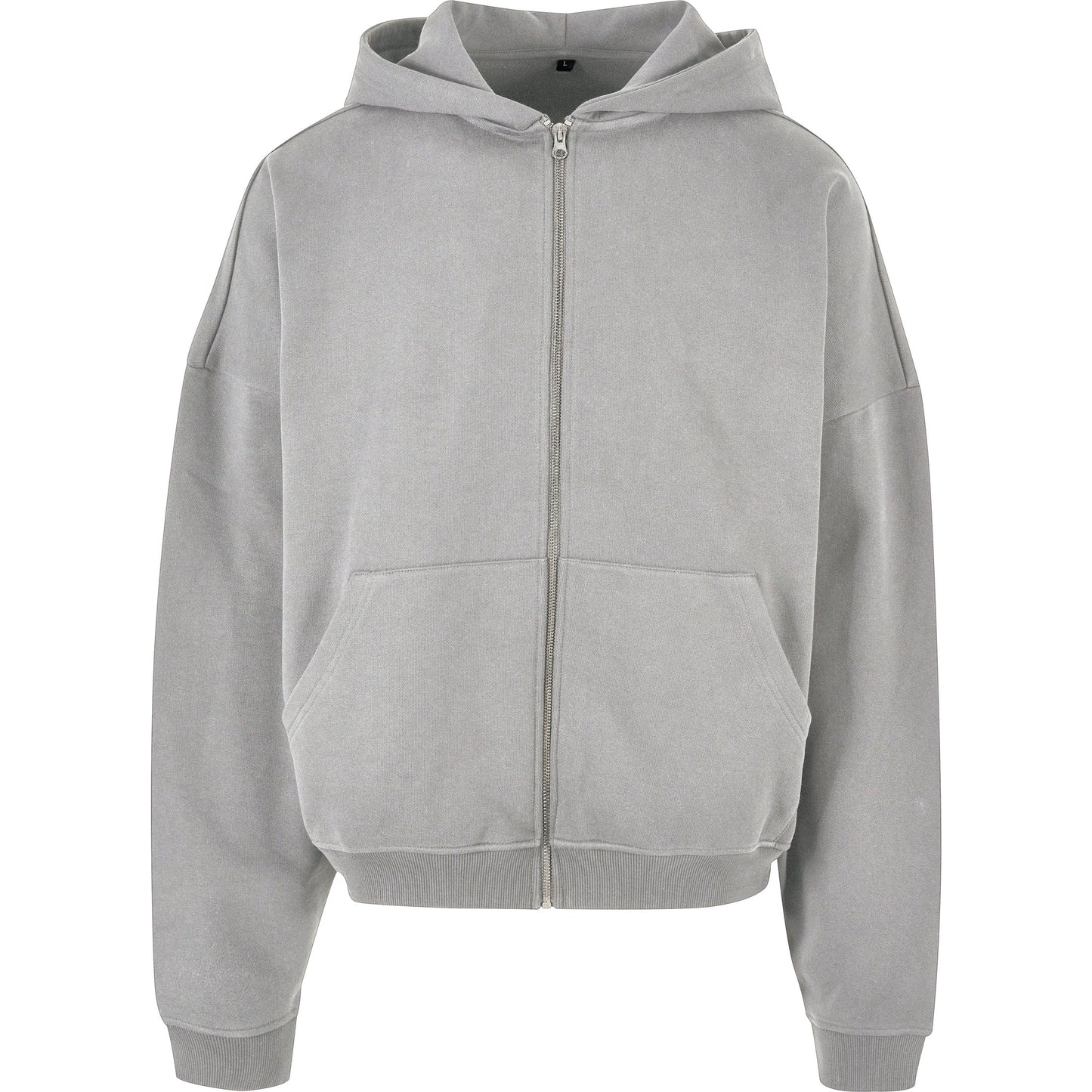 90s Oversized Zip Hoodie Men Heavy Cotton Terry Kangaroo Pocket Amfori BSCI