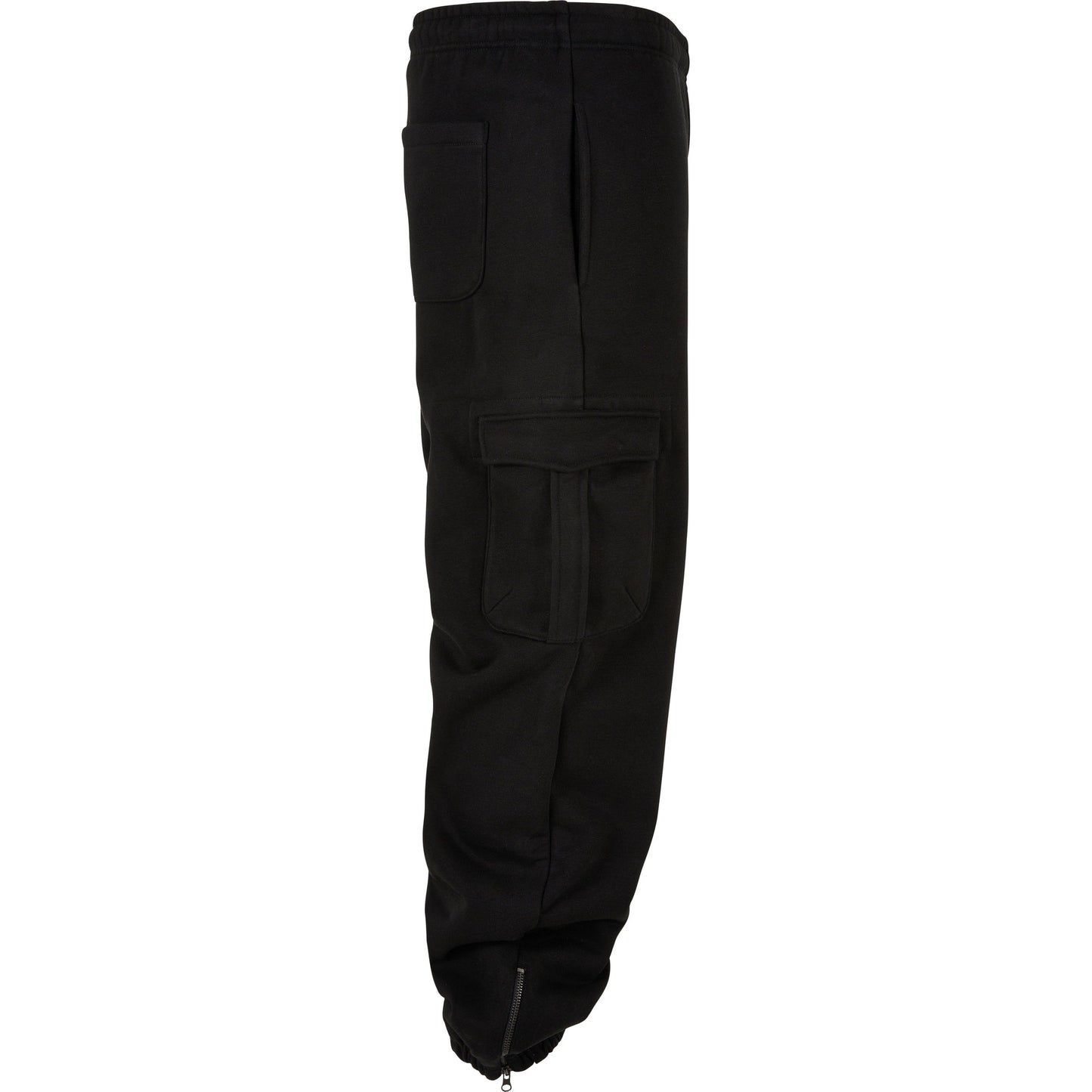 Build Your Brand 90s Cargo Sweatpants Men Elastic Waistband Loose Fit Fleece
