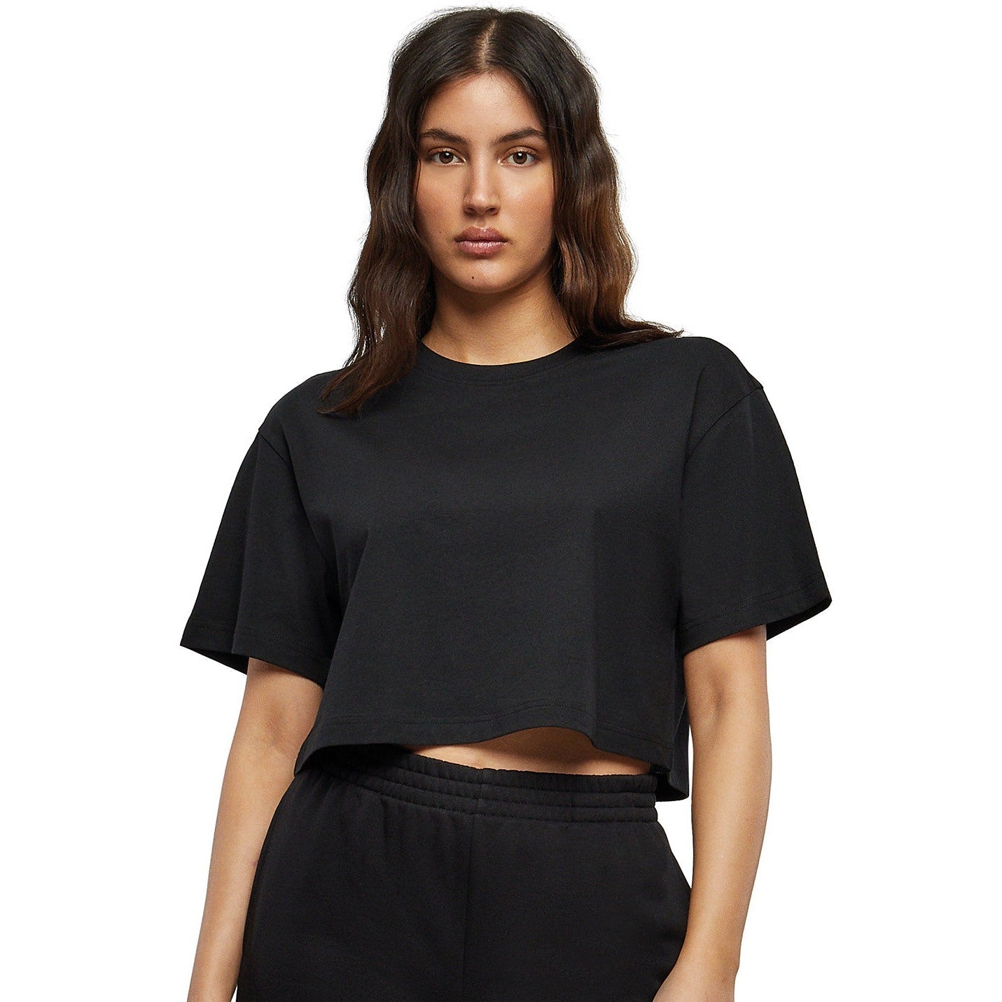 Build Your Brand Women's Oversized Short Sleeve Tee Soft Cotton Casual Top