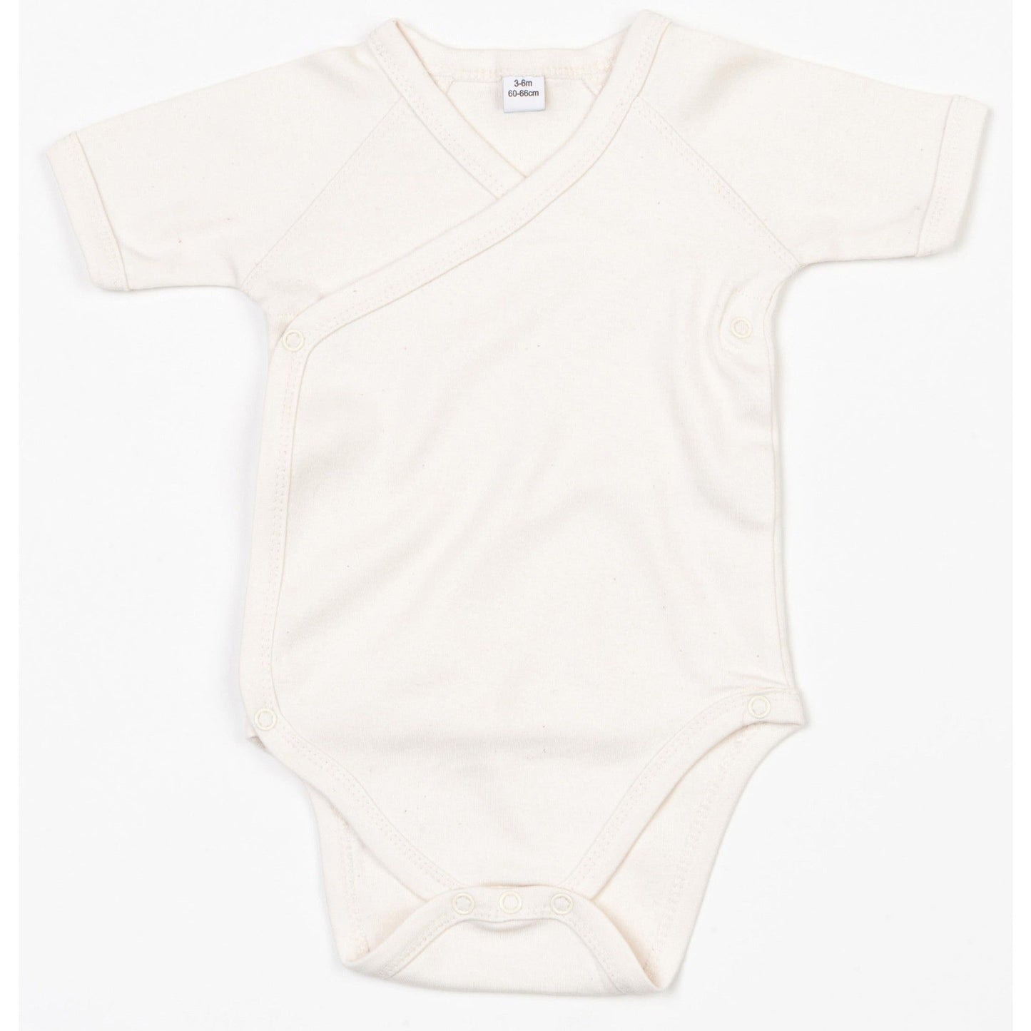 Babybugz Organic Cotton Kimono Bodysuit Mock-Wrap Front Soft Stretchy Fabric