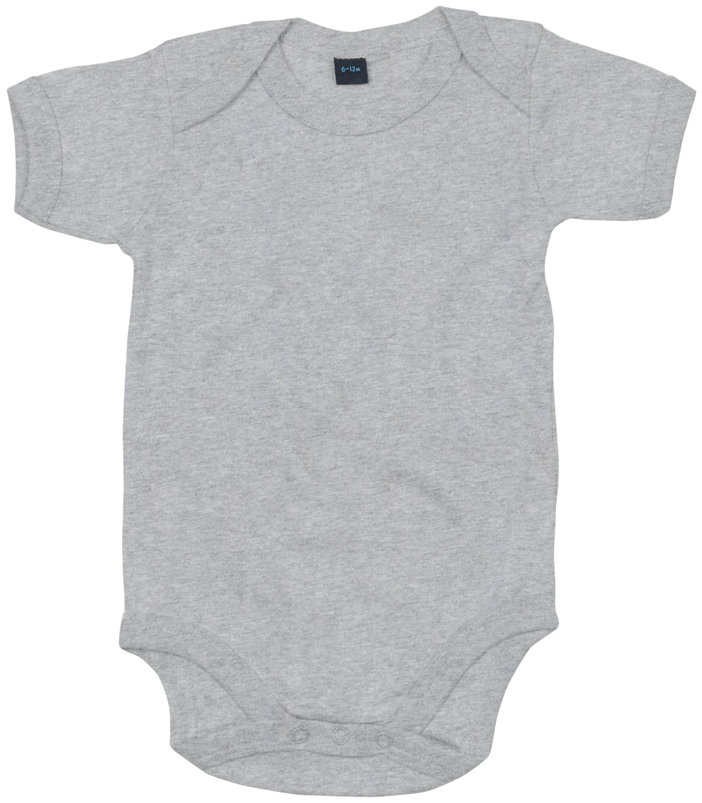 Babybugz Soft Short Sleeve Baby Bodysuit with Envelope Neckline & Poppers