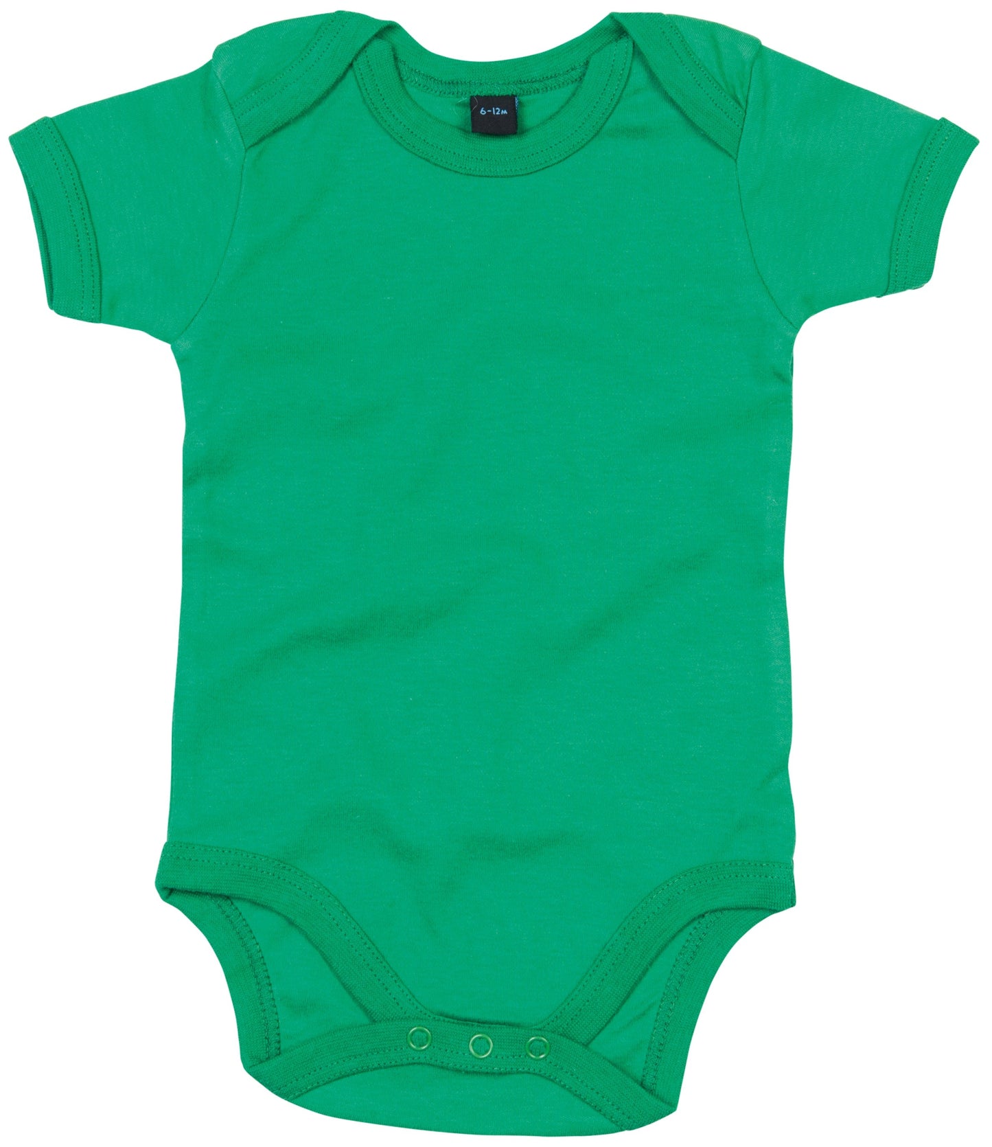 Babybugz Soft Short Sleeve Baby Bodysuit with Envelope Neckline & Poppers