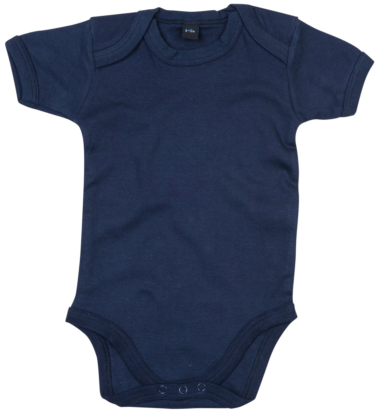 Babybugz Soft Short Sleeve Baby Bodysuit with Envelope Neckline & Poppers