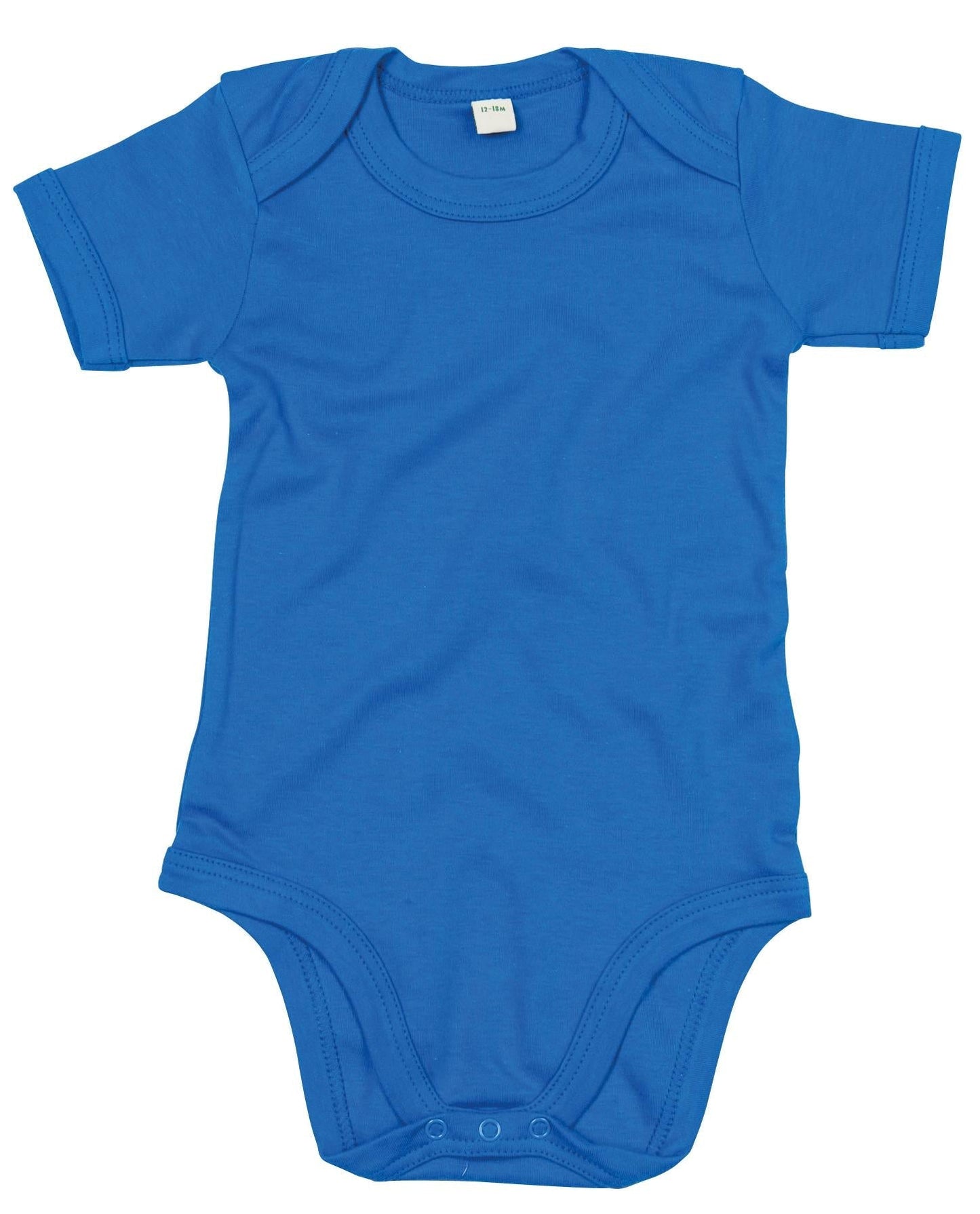 Babybugz Soft Short Sleeve Baby Bodysuit with Envelope Neckline & Poppers