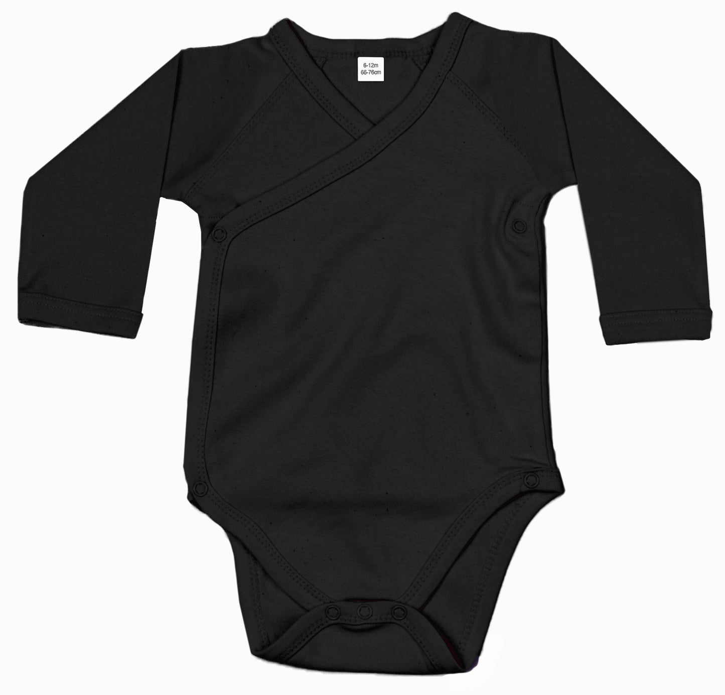 Babybugz Organic Cotton Long Sleeve Kimono Bodysuit for Babies and Toddlers