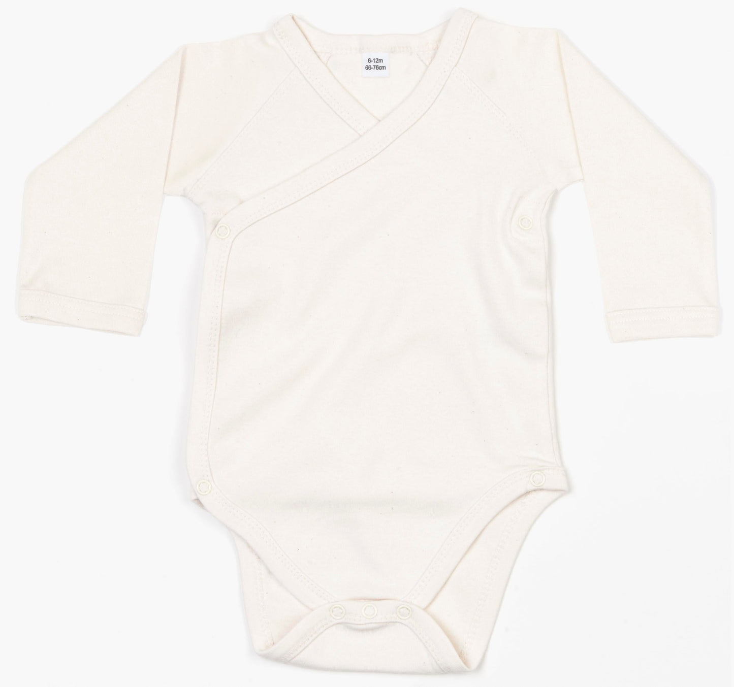 Babybugz Organic Cotton Long Sleeve Kimono Bodysuit for Babies and Toddlers