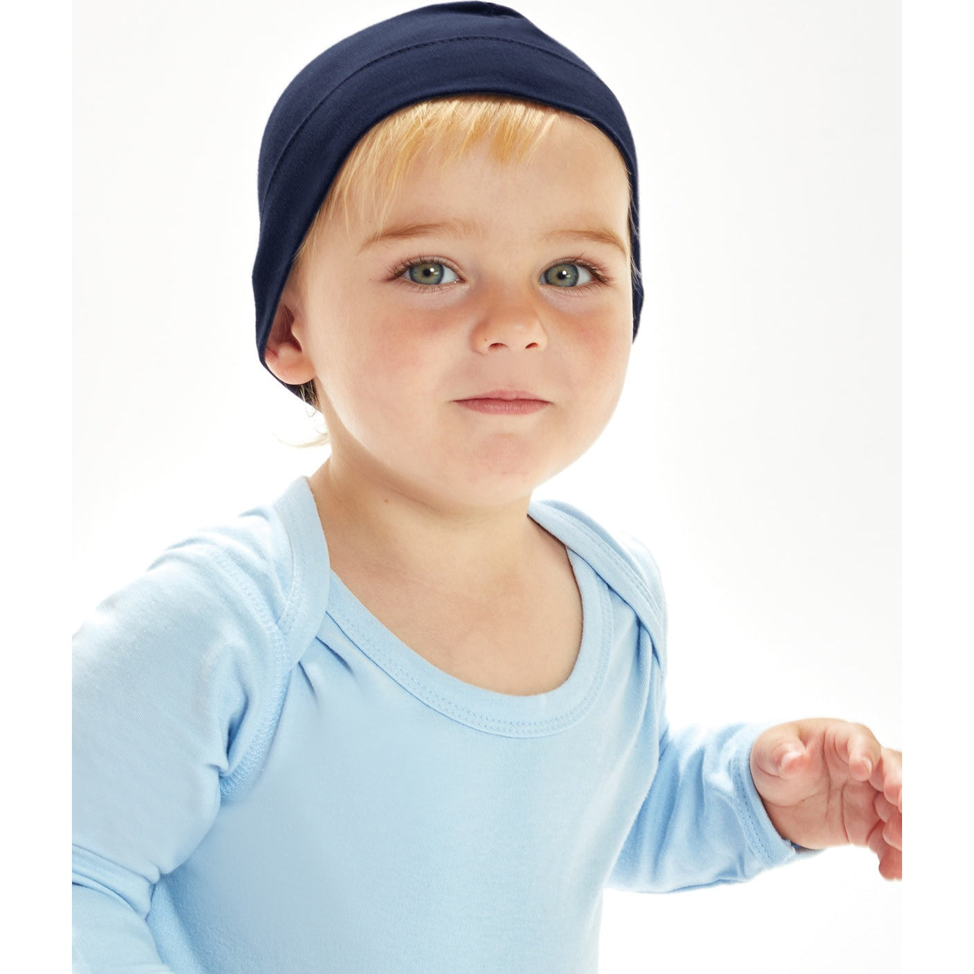 Babybugz Organic Cotton Baby Hat Soft Stretchy Comfort Wide Band Size Label
