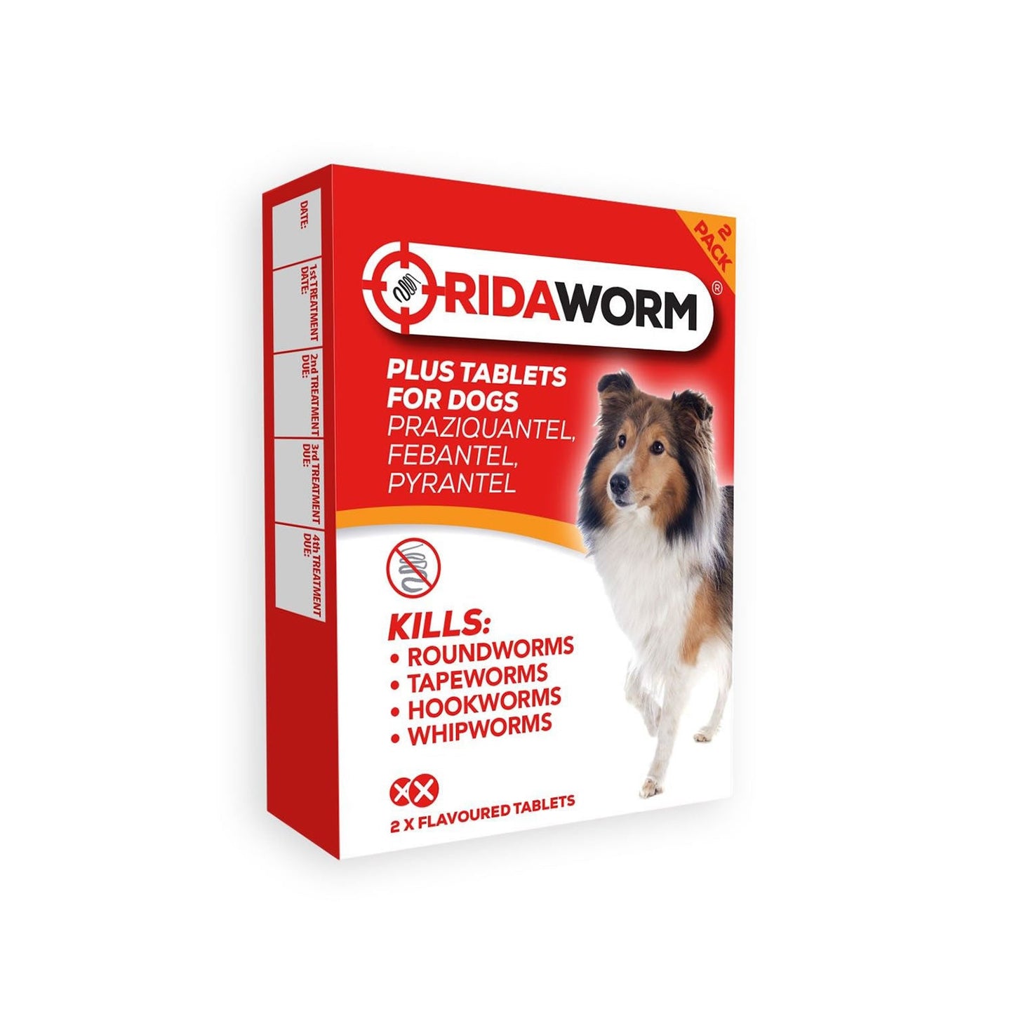 Chanelle Ridaworm Dog Tablets for Roundworms and Tapeworms Treatment