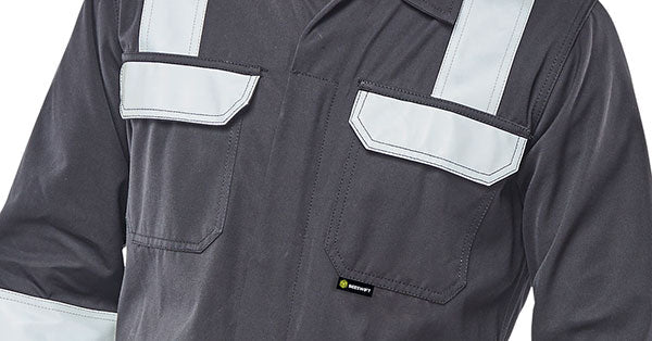 Beeswift ARC Compliant Fire Retardant Anti-Static Coverall 300gsm Modacrylic