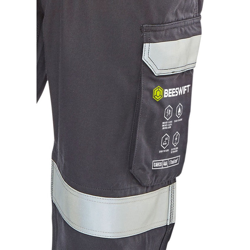 Beeswift ARC Compliant Fire Retardant Anti-Static Coverall 300gsm Modacrylic