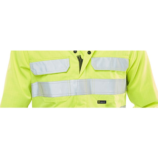 Beeswift ARC Compliant Fire Retardant Hi Vis Anti-Static Coverall 300gsm
