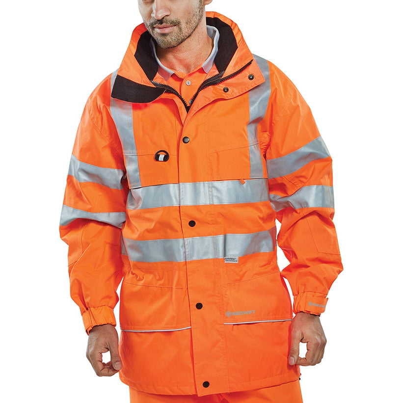 Beeswift Carnoustie Waterproof Jacket Lightweight Breathable Outdoor Wear
