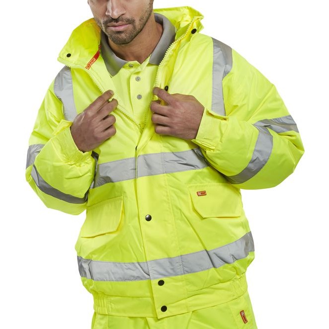 Beeswift High Visibility Constructor Bomber Jacket Heavyweight Waterproof Class3