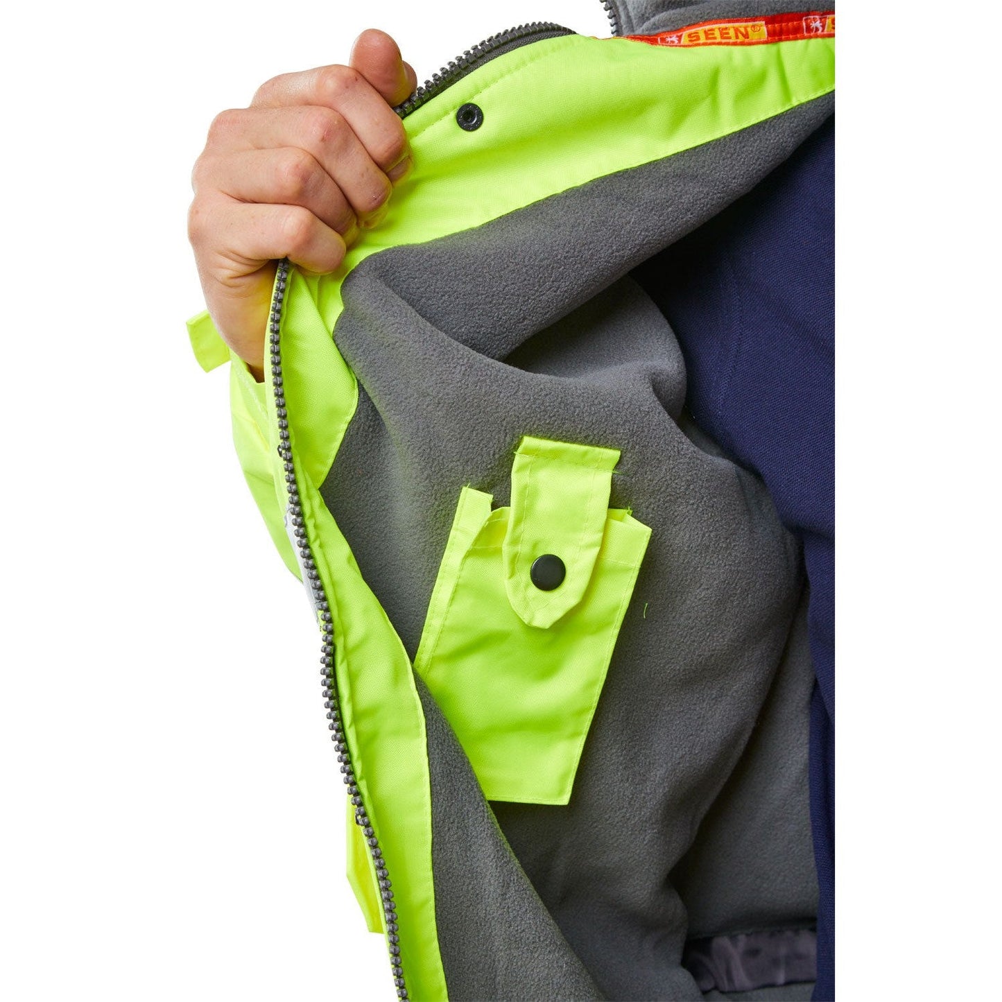 Beeswift High Visibility Fleece Lined Bomber Jacket Waterproof Class 3