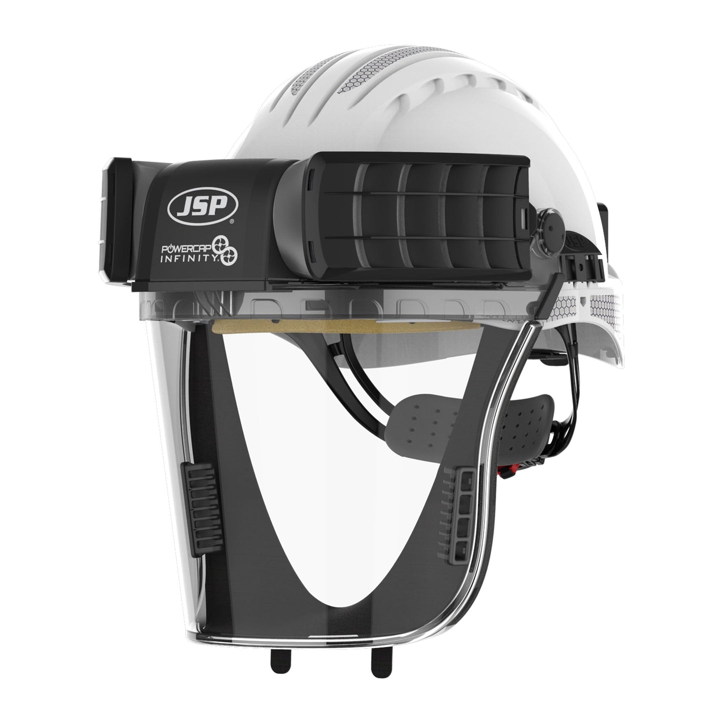 JSP PowerCap Infinity PAPR Respirator + Helmet & HEPA Filters - TH3 Protection