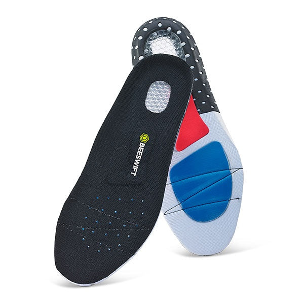 Beeswift Click Gel Insoles Black Shock Absorbing Comfort Size 3-13