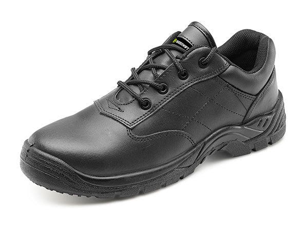 Beeswift S1P Composite Safety Shoes Black Dual Density PU Slip Resistant