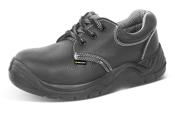Beeswift S3 Duel Density Safety Shoes Black Steel Toe Oil Water Resistant