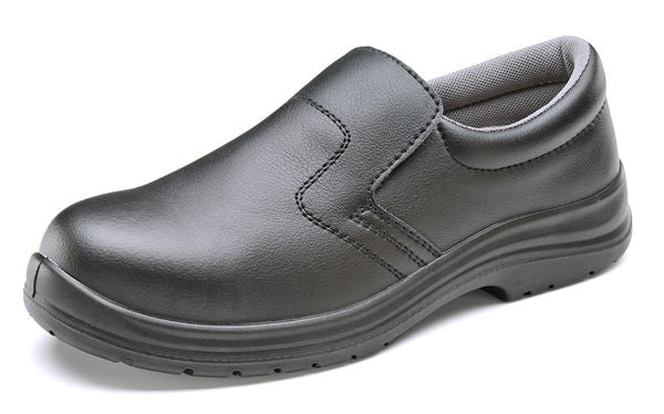 Beeswift Micro Fibre Slip-On Safety Shoes Steel Toe Anti-Static Slip Resistant