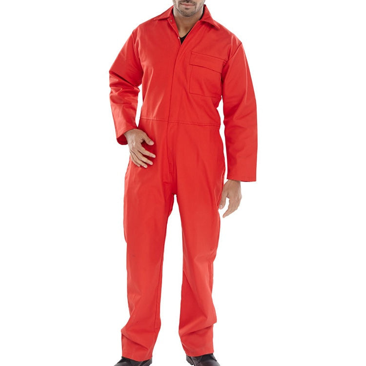 Beeswift Fire Retardant Boilersuit 100% Cotton Flame Resistant Workwear EN ISO