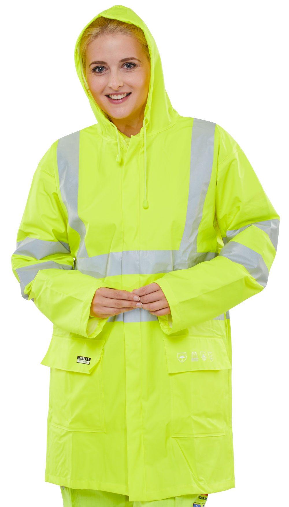 Beeswift Fire Retardant Anti-static Hi Vis Jacket Saturn Yellow EN Standards