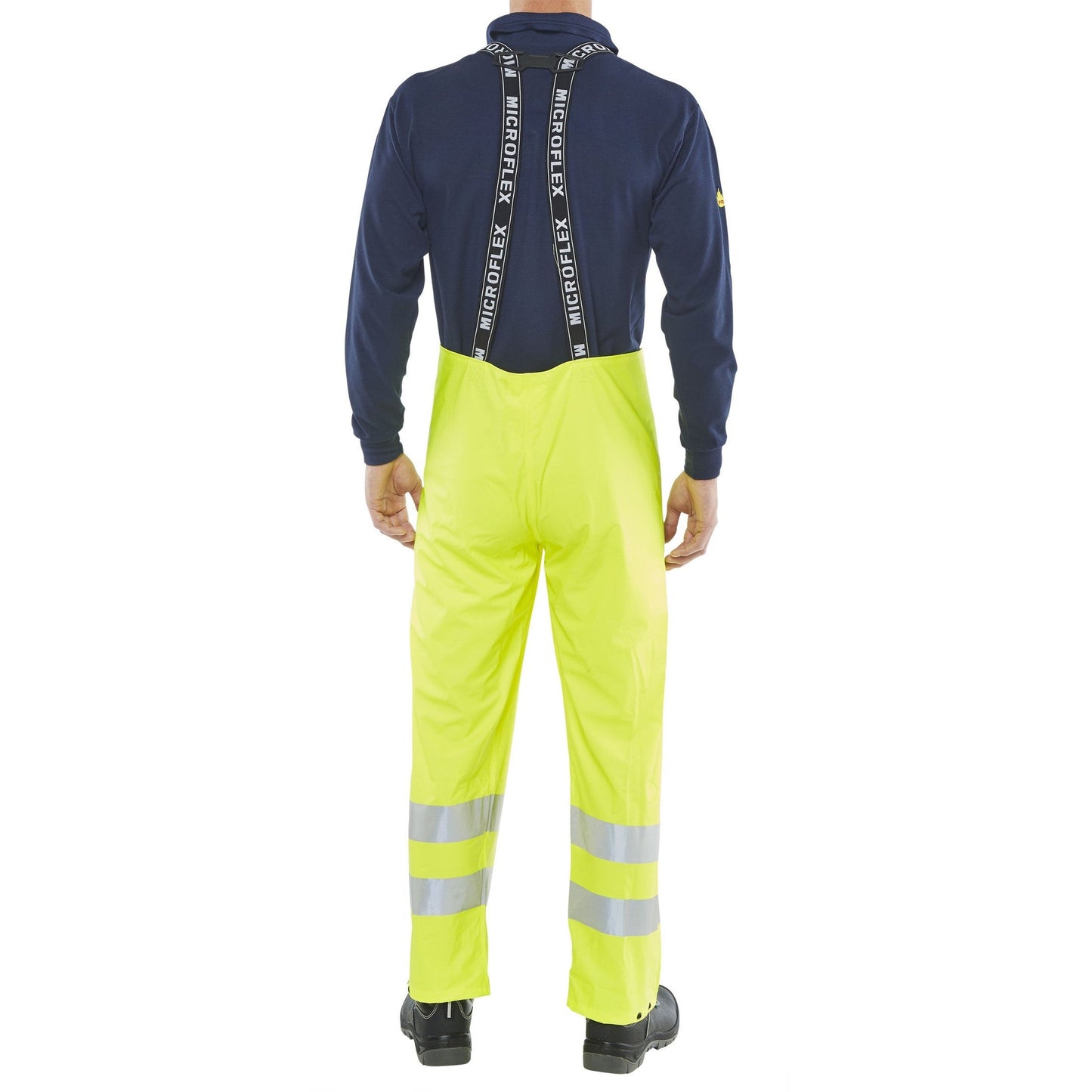 Beeswift Fire Retardant Anti-Static Hi-Visibility Bib Saturn Yellow Size M-XXL