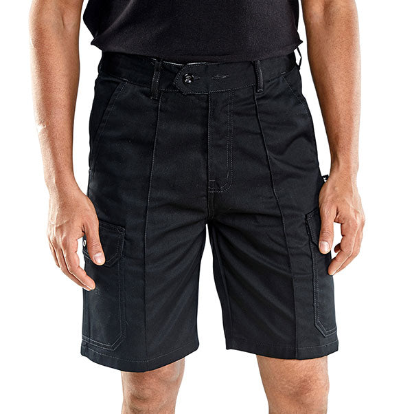 Beeswift Click C/Pocket Work Shorts 230gsm Polyester Cotton 7 Belt Loops