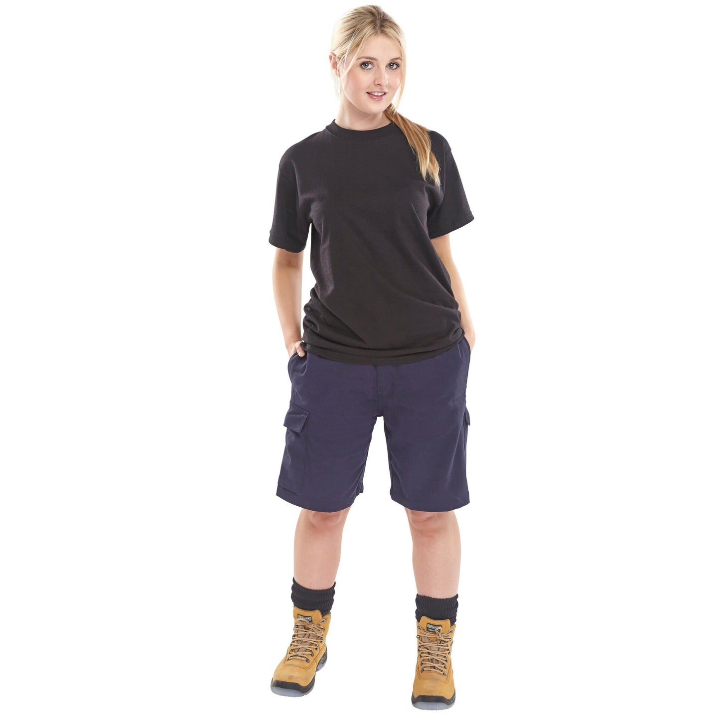 Beeswift Click C/Pocket Work Shorts 230gsm Polyester Cotton 7 Belt Loops