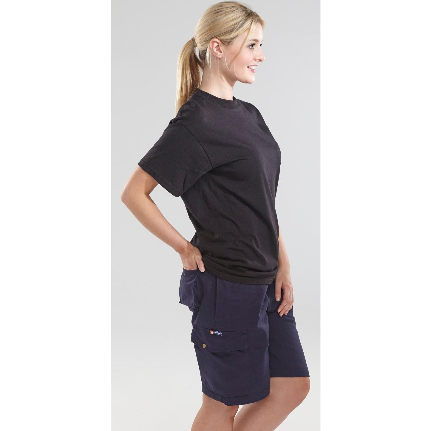 Beeswift Click C/Pocket Work Shorts 230gsm Polyester Cotton 7 Belt Loops