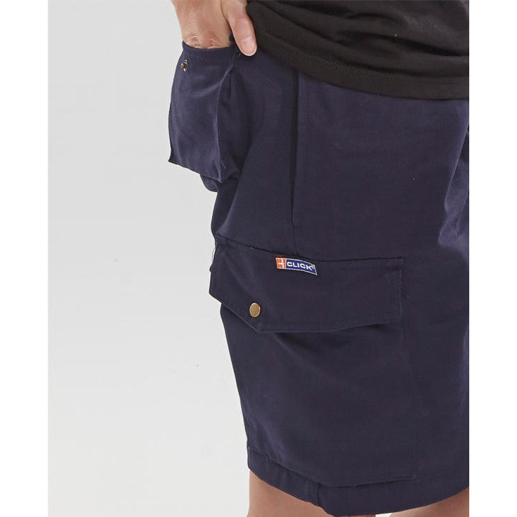 Beeswift Click C/Pocket Work Shorts 230gsm Polyester Cotton 7 Belt Loops