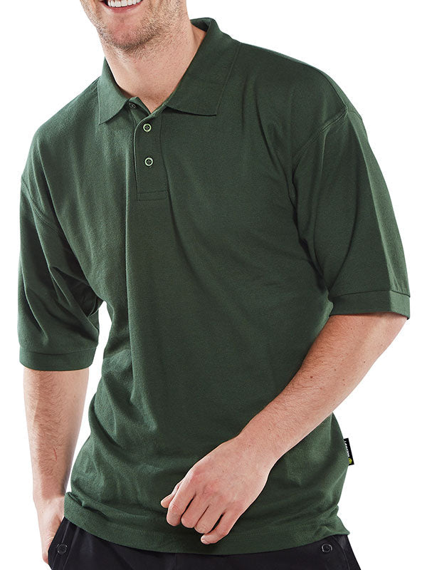 Beeswift Click Pk Shirt 200g Poly Cotton 3 Buttons Cuffed Sleeves Side Vents