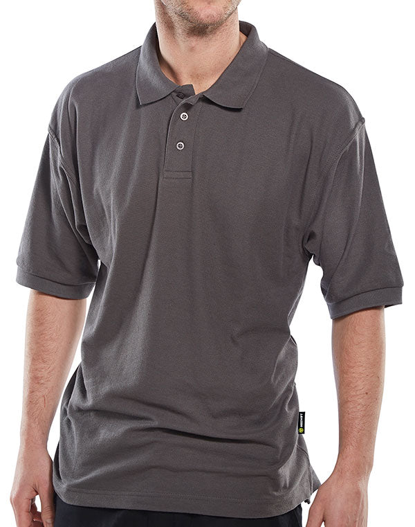 Beeswift Click Pk Shirt 200g Poly Cotton 3 Buttons Cuffed Sleeves Side Vents