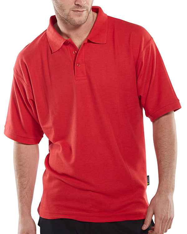 Beeswift Click Pk Shirt 200g Poly Cotton 3 Buttons Cuffed Sleeves Side Vents