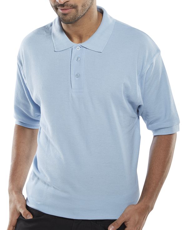 Beeswift Click Pk Shirt 200g Poly Cotton 3 Buttons Cuffed Sleeves Side Vents