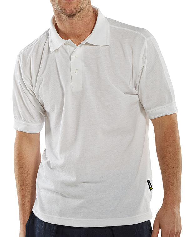 Beeswift Click Pk Shirt 200g Poly Cotton 3 Buttons Cuffed Sleeves Side Vents