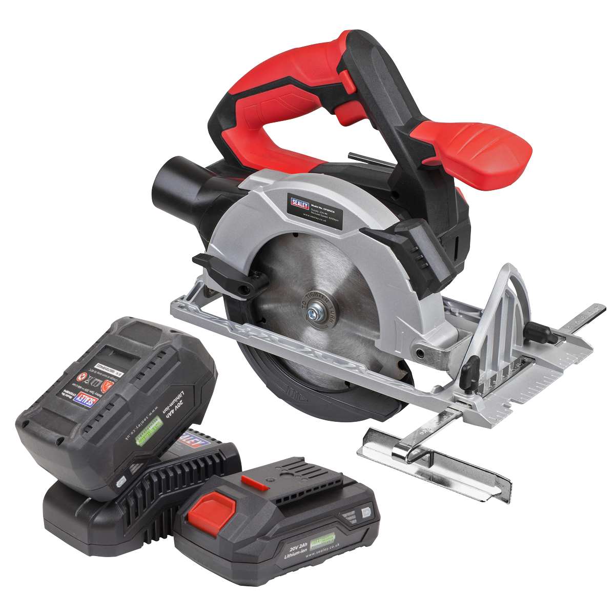Sealey 20V Circular Saw Kit 150mm with 2 Batteries & Charger SV20 Series