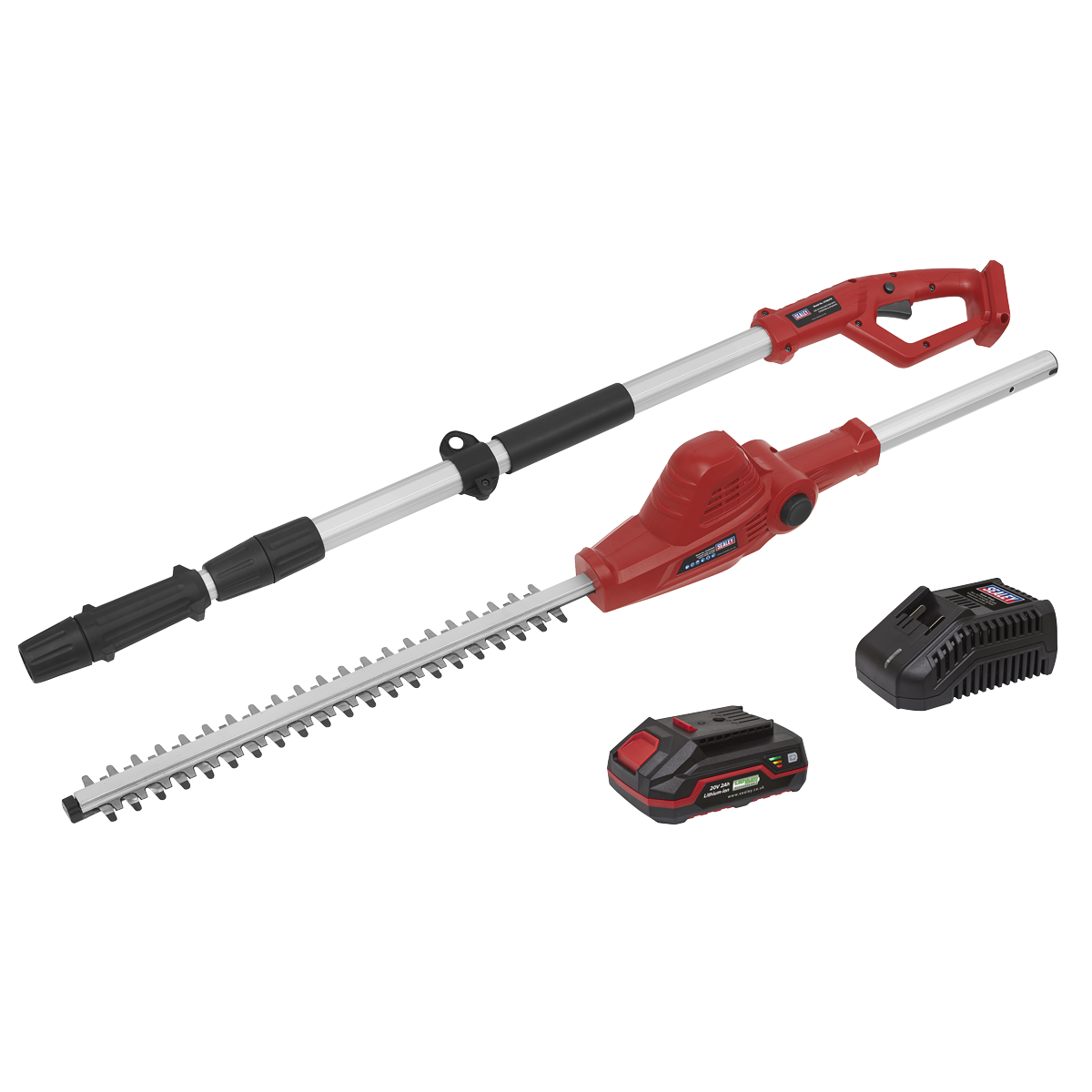 Sealey 20V Cordless Telescopic Hedge Trimmer Kit SV20 Series 2Ah Battery