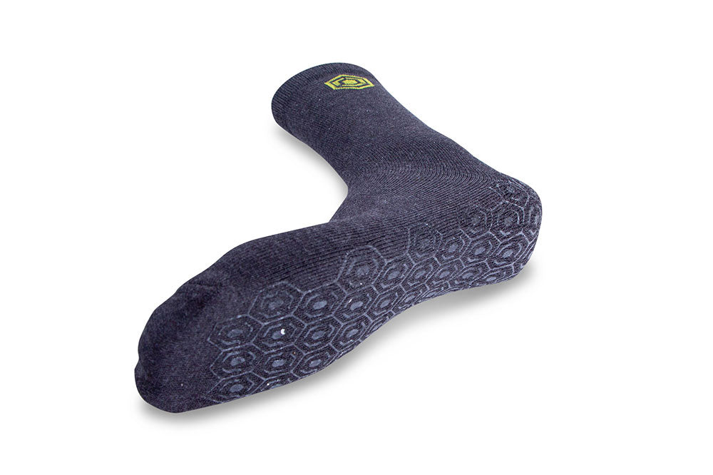 Beeswift Medium Length Work Socks Grey Cotton Stretch Fit Comfortable