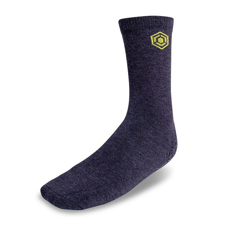 Beeswift Medium Length Work Socks Grey Cotton Stretch Fit Comfortable