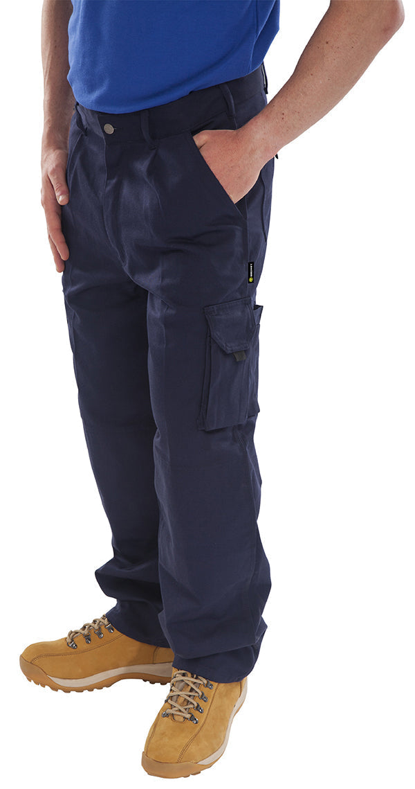 Beeswift Click Traders Newark Cargo Trousers 320gsm with Knee Pad Pockets