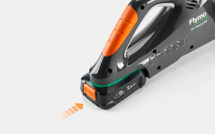 Flymo 18V UltraCut 500 Cordless Hedge Trimmer Bare Unit Lightweight Efficient