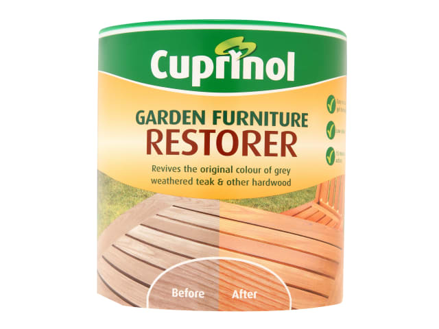Cuprinol Garden Furniture Restorer 1L Gel Easy Apply Revives Wood Finish