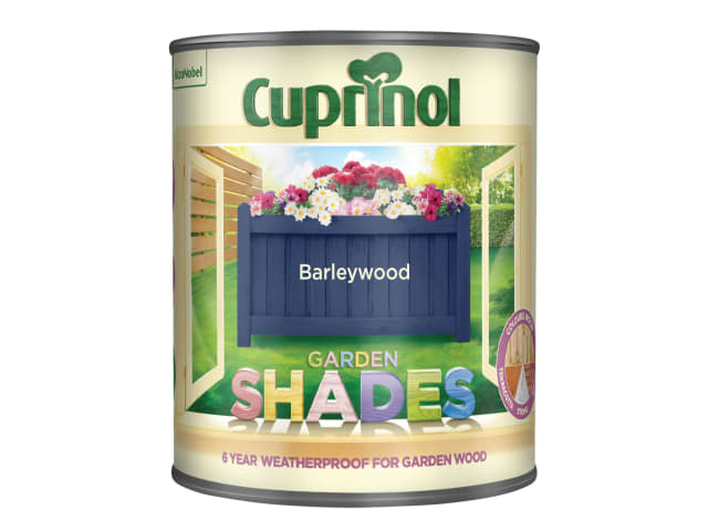 Cuprinol Garden Shades Barleywood 1 Litre Weatherproof Wood Paint for Garden