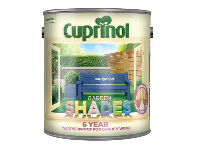 Cuprinol Garden Shades 2.5L Barleywood Wood Protector for Sheds and Fences