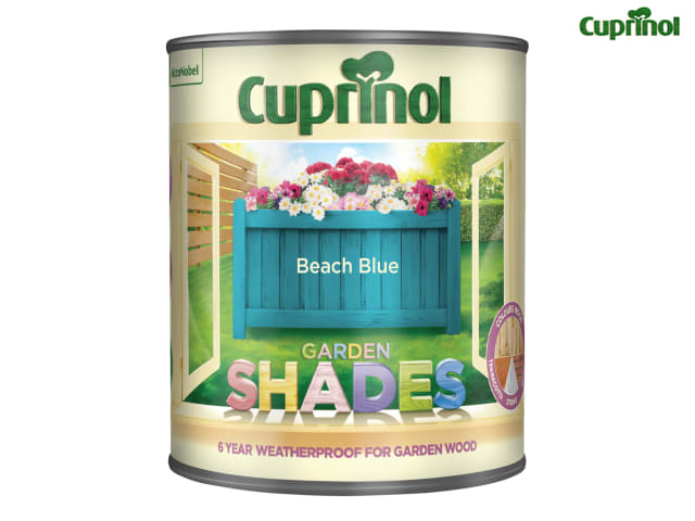 Cuprinol Garden Shades Beach Blue 1 Litre Wood Paint for Sheds and Fences