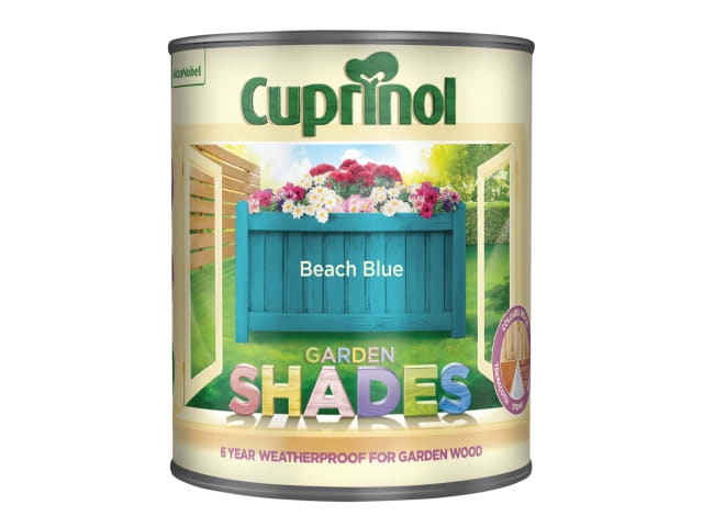 Cuprinol Garden Shades Beach Blue 1 Litre Wood Paint for Sheds and Fences